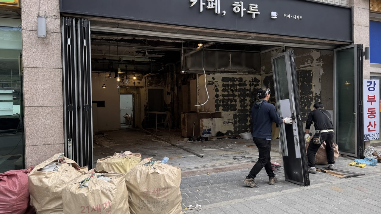 천안 철거·원상복구 세부 확인 사진